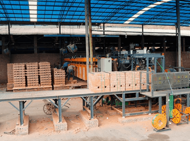 Semi-automated Brick Packing System