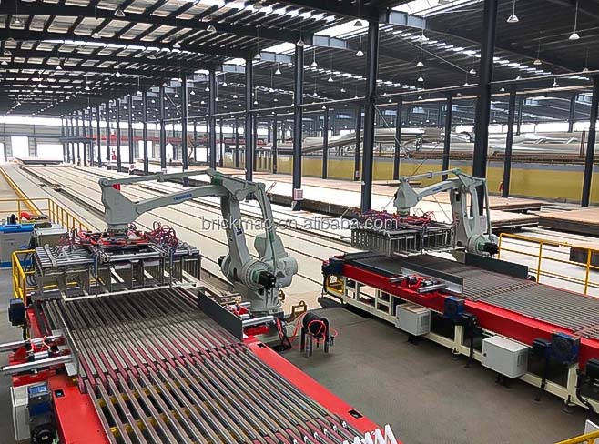 Auto unloading/Programming /Palletizing/Strapping System
