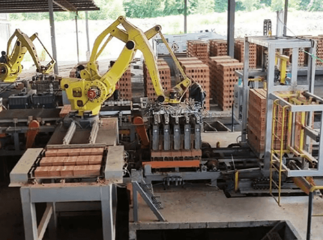Fully automated brick strapping system